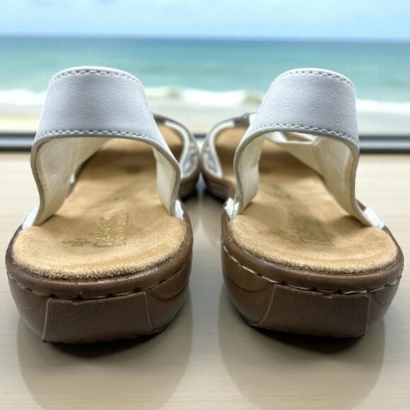 Rieker Antistress Women's Regina Sandal - White - Size US 10 / EU 42 - Picture 5 of 9